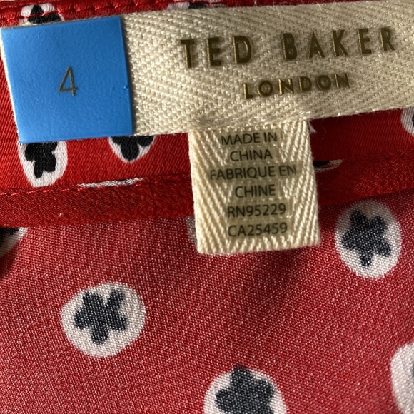 Ted Baker floral and geometric print dress - Picture 8 of 9